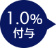 1.0%付与
